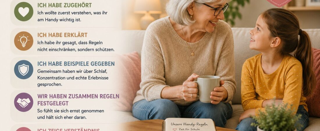 Wie ich meiner Enkelin erklärt habe warum es Handy-Regeln gibt – ohne Streit