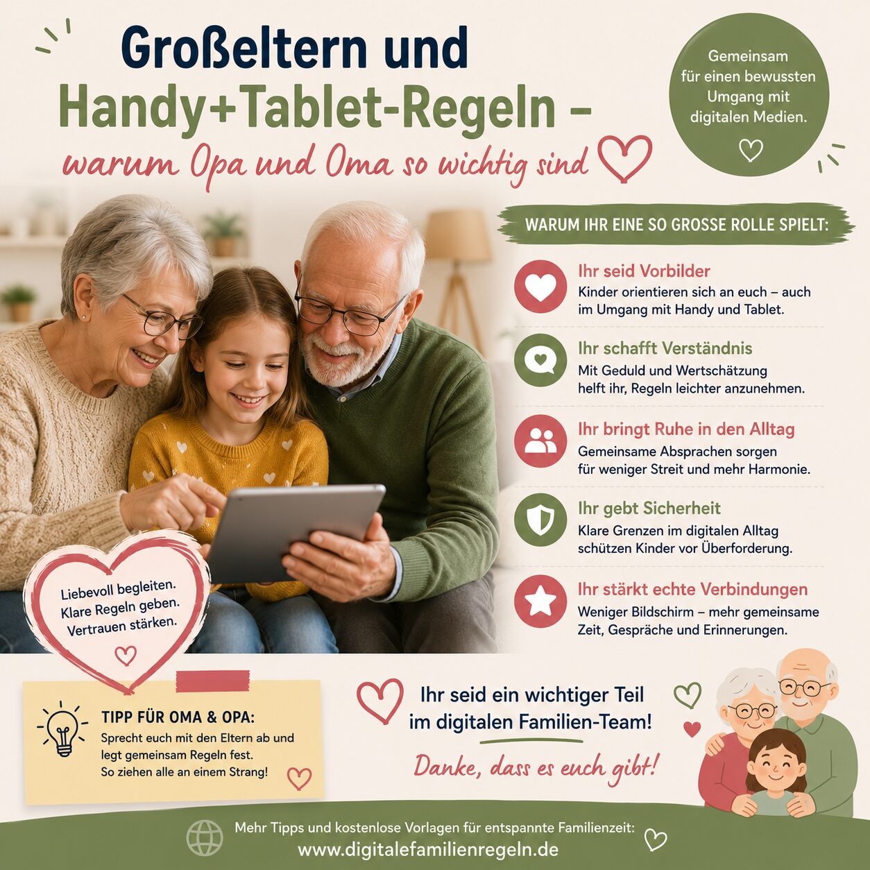Großeltern und Handy+Tablet-Regeln — warum Oma und Opa so wichtig sind“