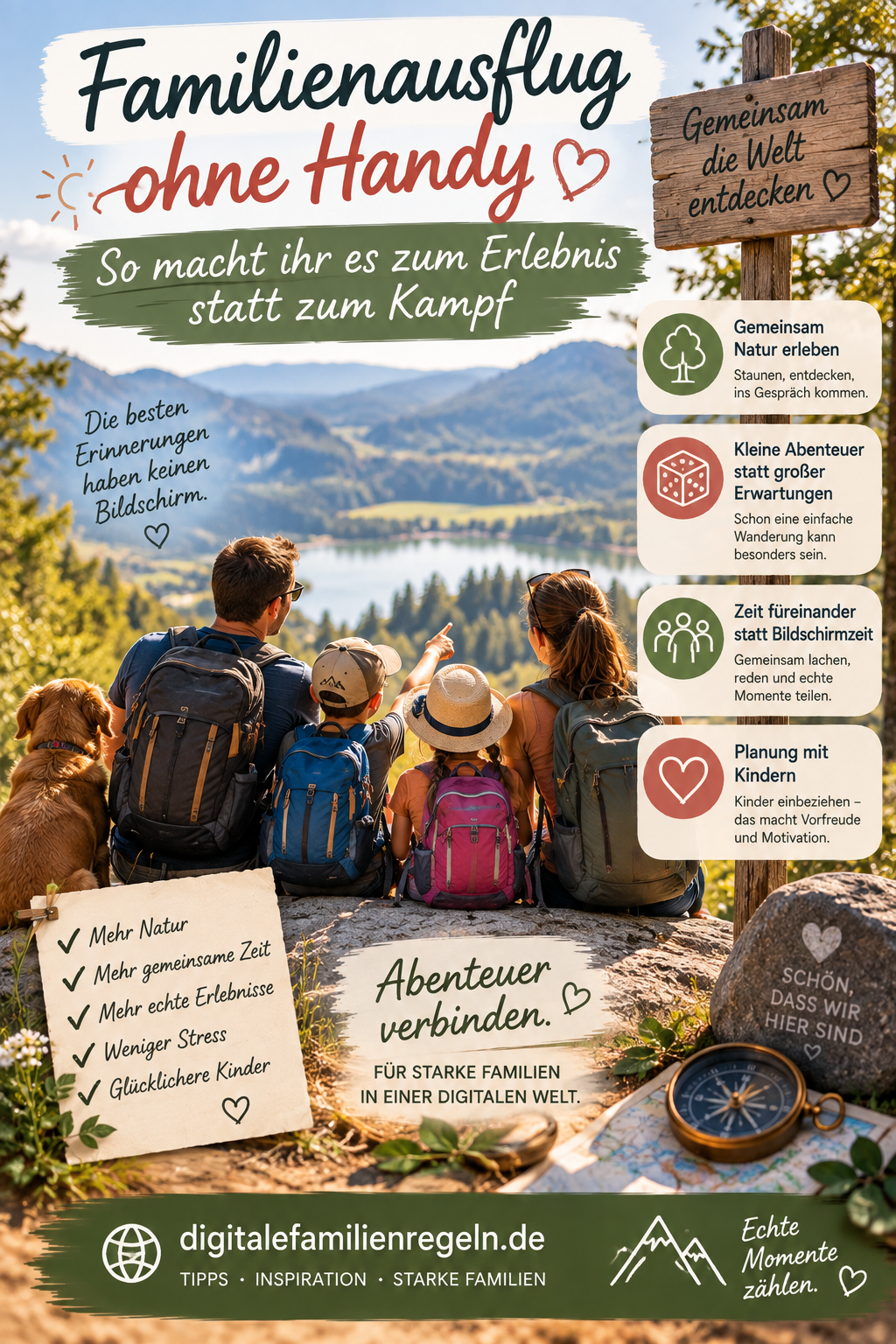 Familienausflug ohne Handy — so macht ihr es zum Erlebnis statt zum Kampf