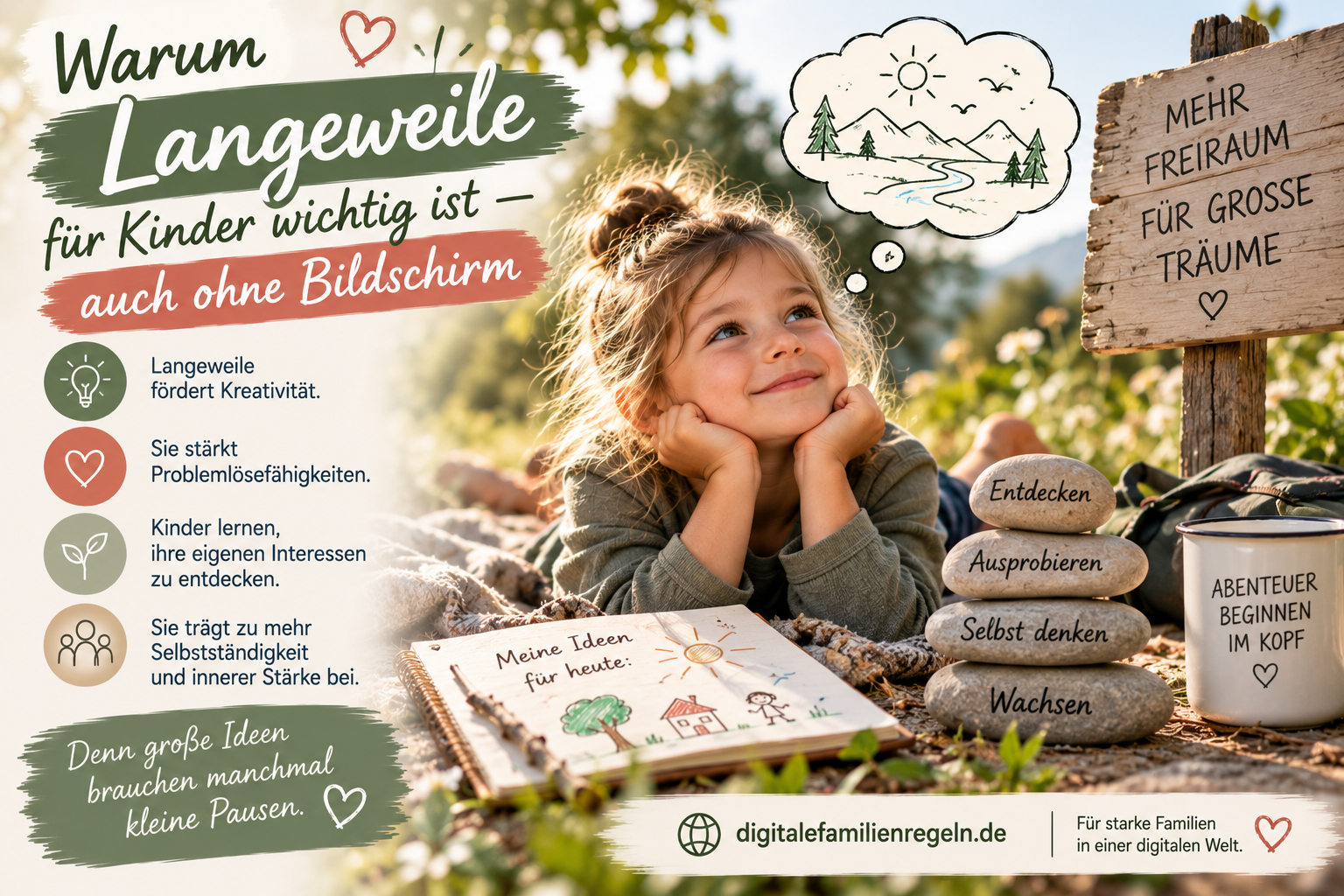 Warum Langeweile für Kinder wichtig ist — auch ohne Bildschirm
